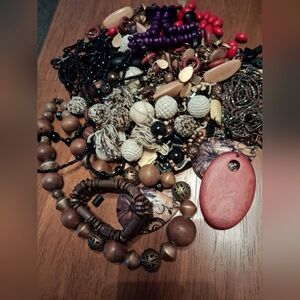 Junk Broken Jewelry Bead Bundle Lot - Over 1 Lb.